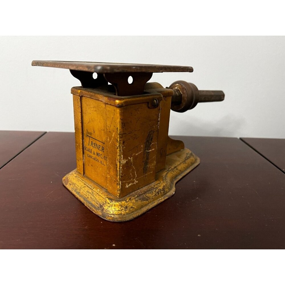 Antique Triner Scale & MFG Co Chicago Il Postal or candy brass colored
